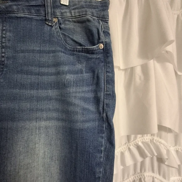 Pistola Audrey Mid Rise Cropped Skinny Jeans Dark Wash Size 33 - Picture 3 of 8